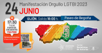 Manifestación Orgullo LGTBI 2023 en Gijón